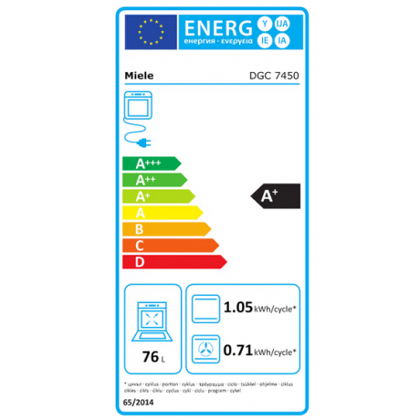 MIELE DGC 7450 Ανοξείδωτο CleanSteel Εντοιχιζόμενος Φούρνος 76lt MIELE DGC 7450 Ανοξείδωτο CleanSteel Εντοιχιζόμενος Φούρνος 76lt